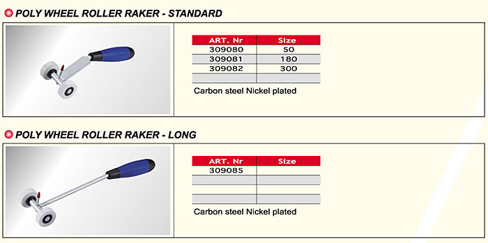 Poly Wheel Roller Rake (standard/long) / Building Tools