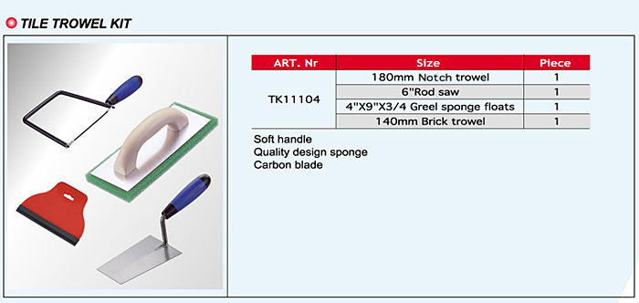 Tile Trowel Kits / Tool Sets / Tool Kits Tile Trowel Kits / Tool Sets / Tool Kits