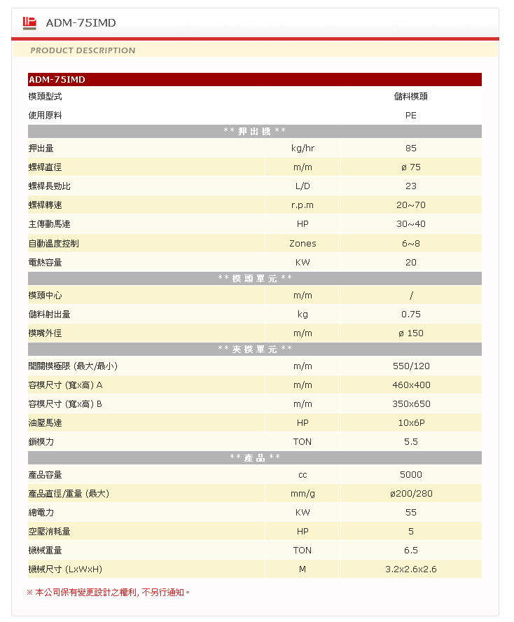 中空成型機