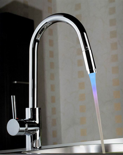 Battery-Free LED Lighting Faucet