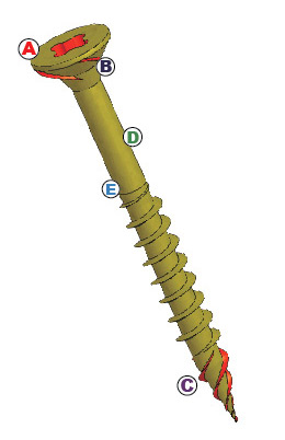 Deck-Patented screws
