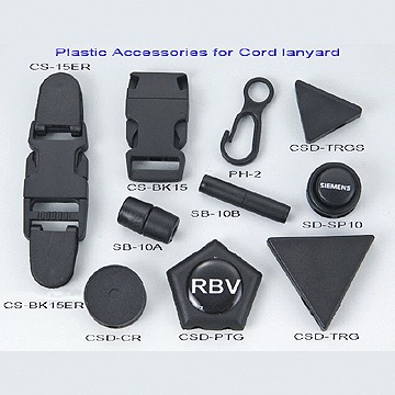 Plastic Accessories for Cord Lanyards