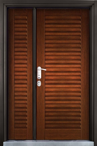 Lucky Door Steel doors Brazilian teak board