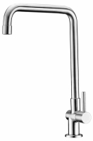 Stainless steel  L-Type Single-Spout Kitchen Faucet