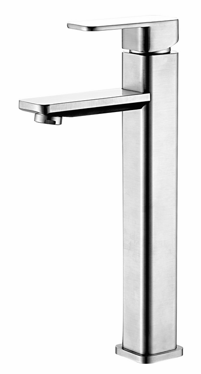 Stainless steel  SINGLE LEVER BASIN MIXER(square)