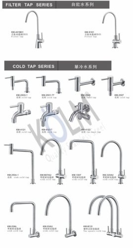 STAINLESS STEEL COLD WATER TAP & FILTER TAP SERIES