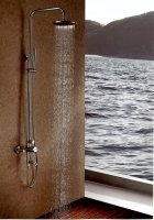 Stainless steel THREE FUNCTION SHOWER SET