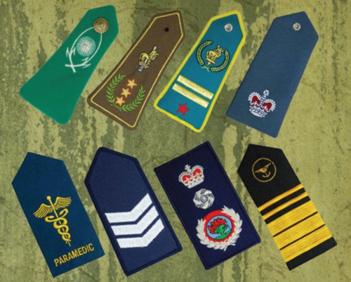 Embroidered Epaulette Embroidered Epaulette