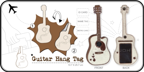 吉他造型多功能卡夾