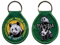 熊猫刺绣钥匙圈