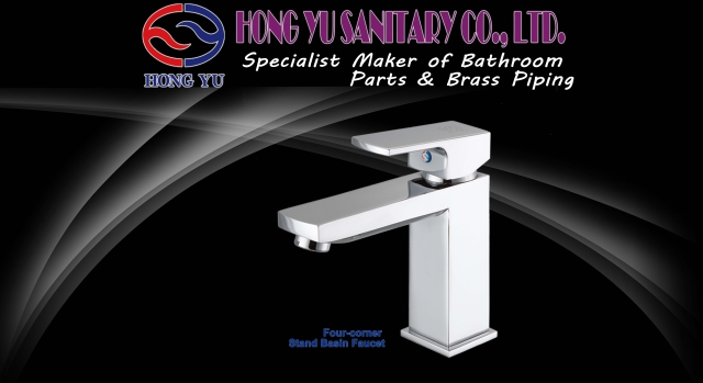 Four-corner stand Basin faucet
