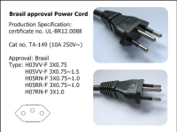 Brasil Approval Power Cord (TA-149)