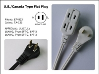 U.S./Canada Type Flat Plug