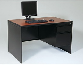 Full End Panel Desk w/ Single Pedestal Full End Panel Desk w/ Single Pedestal