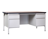 Steel Desk w/ Double Pedestal 