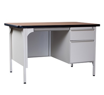 Steel Desk w/ Single Pedestal