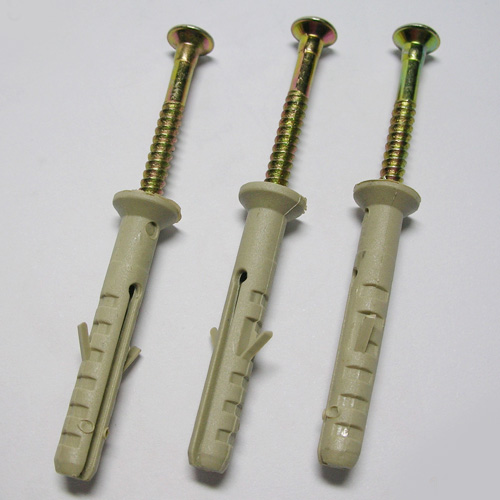 Nylon Plug & Screw Assembly (Nylon Nail Anchor) Nylon Plug & Screw Assembly (Nylon Nail Anchor)