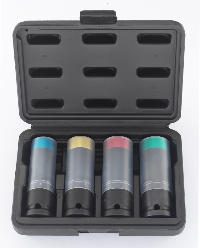 Wheel Socket Set with Protective Cover、4PCS Thin-Wall Socket Set、Wheel Socket Set