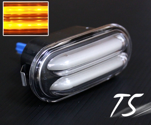 Volkswagen Bora Fox Golf Jetta Lupo Passat Polo T5 LED Side Marker Signal Light Lamp (Black)