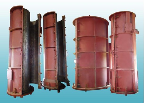 Polyester resin concrete pipe molds
