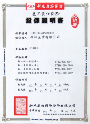 Product Liability Insurance