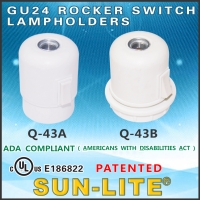 GU24 Rocker Switch Lampholders