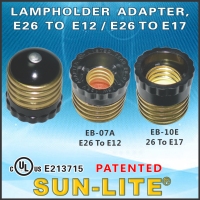 Lampholder Adapter, E26 To E12 / E26 To E17
