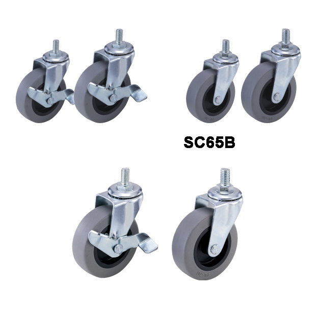 Single caster (black & grey)