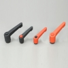 Plastic adjustable clamping lever with internal nut handle  