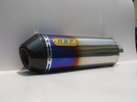 Manually sintered titanium exhaust (30cm) + carbon-fiber flanged tailpipe