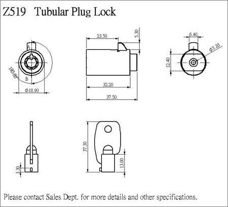 Tubular Plug Lock