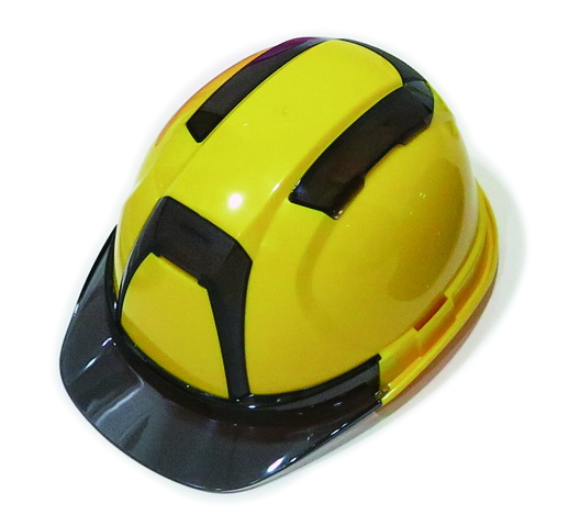 Vented helmet with clear rim