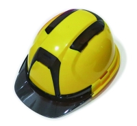 Vented helmet with clear rim Vented helmet with clear rim