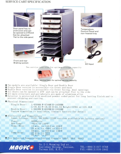 Insulated Meal Cart