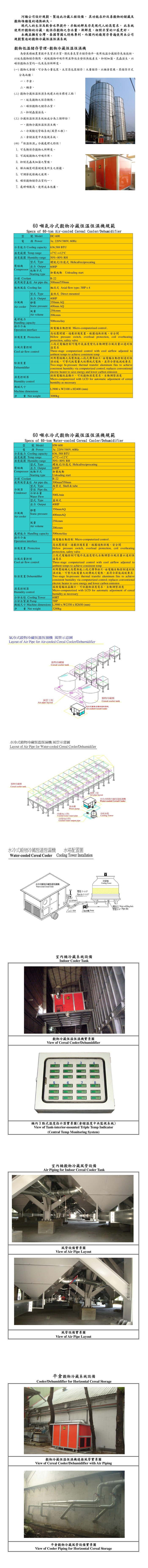 60噸 穀物冷藏恆溫恆濕機