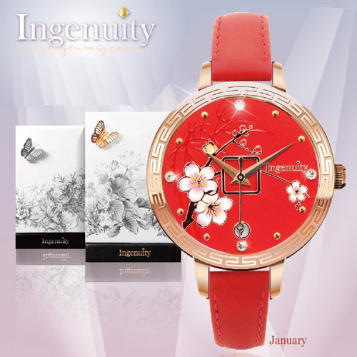 Engagement with Time - The Twelve-Months Flora Series Watch Collection–January
