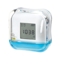 Liquid rotational alarm clock