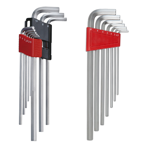 Extra long hex key wrench set