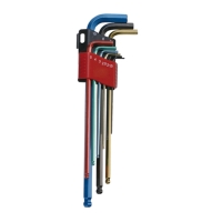 Extra-long ball-point hex key wrench set