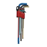 Extra-long ball-point hex key wrench set Extra-long ball-point hex key wrench set