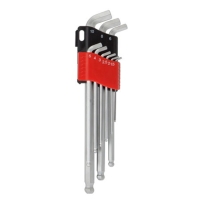 Ball-point hex key wrench set (超短边90/110度)
