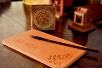 Calligraphy-practicing brick