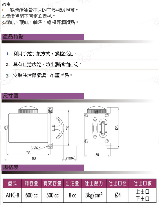 AHC 手拉型