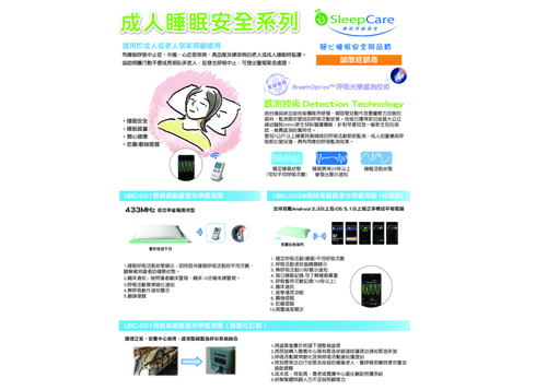 Wireless High Sensitivity Optics Pillow for elder person sleep care (Smart phone)