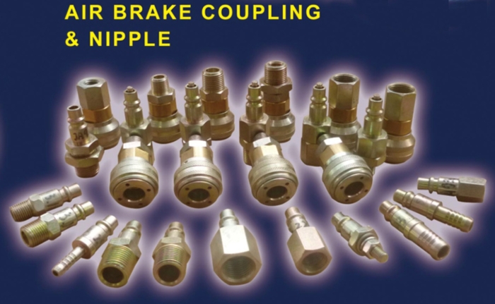 Air Brake Coupling and Nipple for Heavy Duty Vehicle