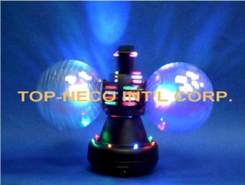 Twin Rotating LED Disco Ball On LED Spotlight Base Twin Rotating LED Disco Ball On LED Spotlight Base
