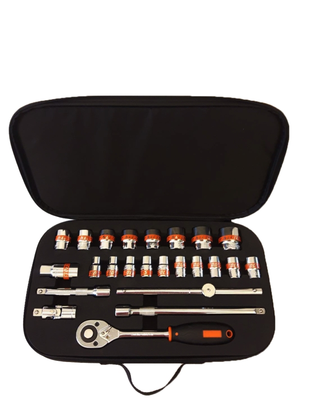 24Pc 1/2" Socket Set Hand tool kits General Nonpowered Hand Tools