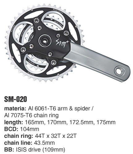 SM-020 MTB crank sets