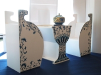 Blue- and- White Print Table set