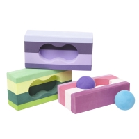 舒活缤纷瑜珈砖(高密度)+两个按摩球